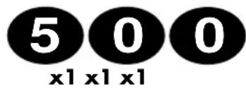 5 0 0 x1 x1 x1