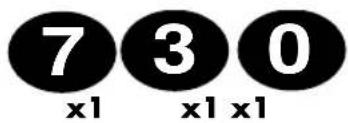 7 3 0 x1 x1 x1