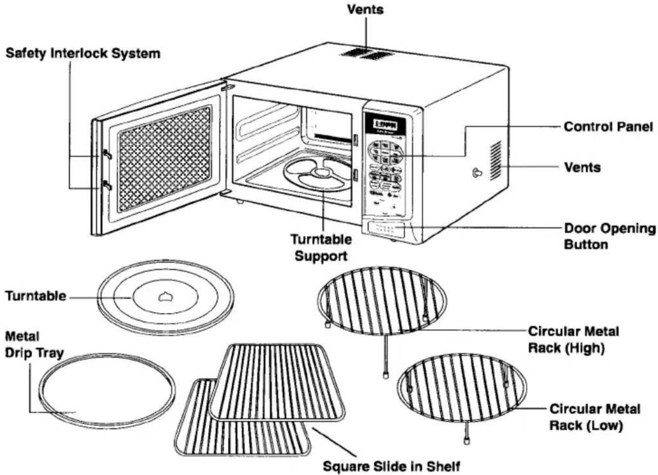 SANYO EM-981 - OVEN PARTS AND ACCESSORIES - 1