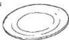 WHIRLPOOL MBI 308 - Glazen draaiplateau - 1