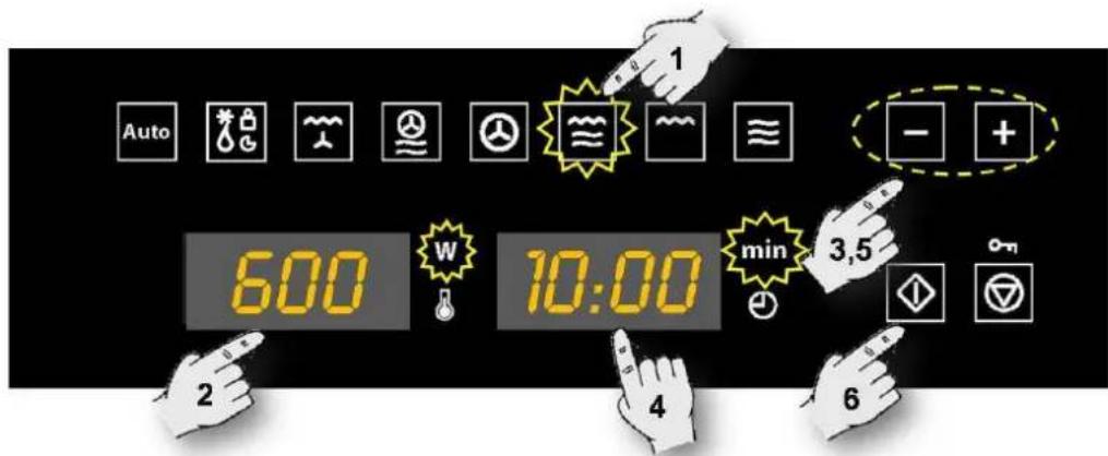 Auto 600 10:00 min 3.5 - + 2 4 6