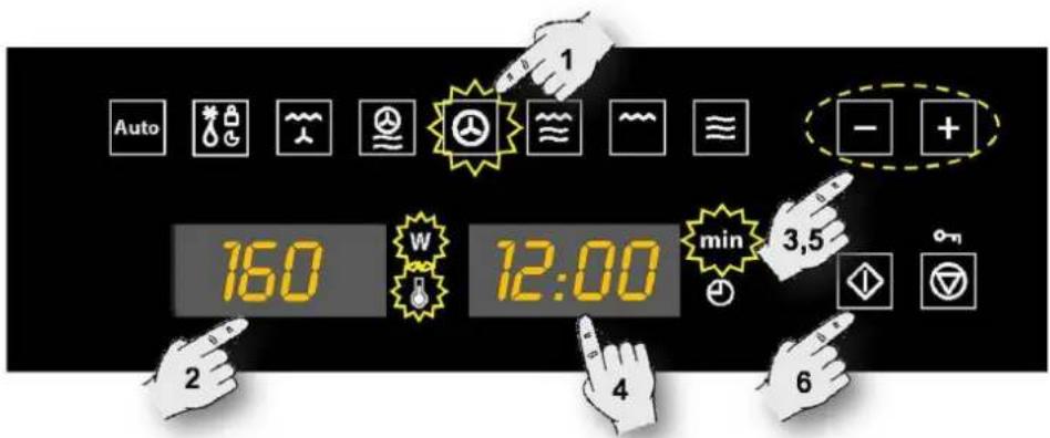 Auto 1 - + 160 W 12:00 min 3,5 - 6 4 6