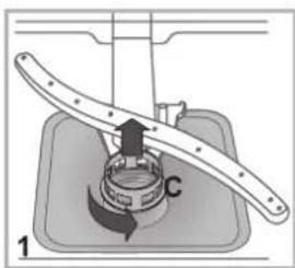 Hotpoint Ariston LFB 5M010 TK - Cleaning the filters - 1