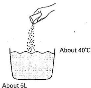 About 40°C About 5L