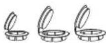 ELECTROLUX EWF12843 - - Plastic caps - 1