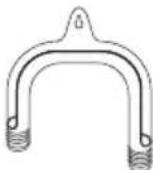 ELECTROLUX EWF12843 - - Plastic hose guide - 1