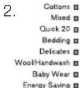 ELECTROLUX EWF12843 - Step 3 - Setting A Program For Washing - 2