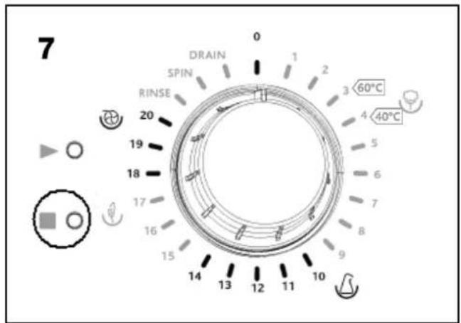 BUSH F721QW - Program selection dial - 2