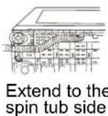 SINGER WT5113 - Extend the drain hose from the side of spin tub - 3