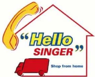 "Hello SINGER" Shop from home