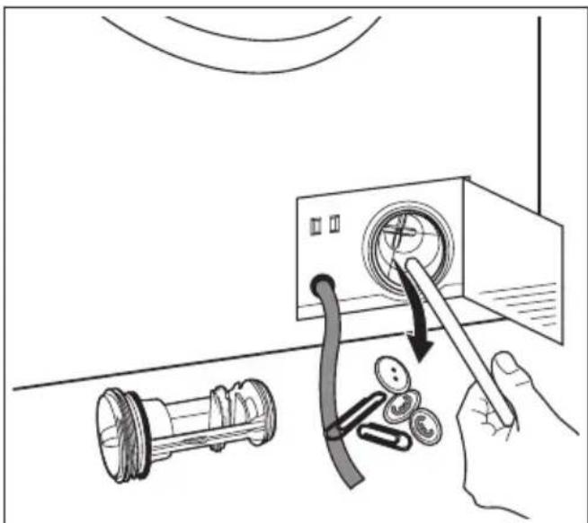 John Lewis JLWM 1604 - Cleaning the pump - 4