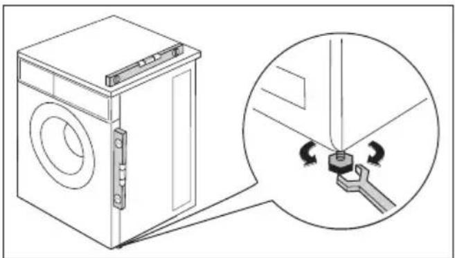 John Lewis JLWM 1604 - Positioning and levelling - 3