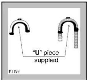 John Lewis JLWM 1201 - Into a drainage standpipe. - 1
