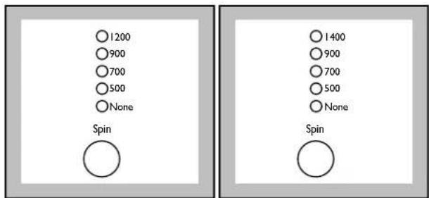 John Lewis JLWM 1201 - Select the spin speed or the "None" option - 1