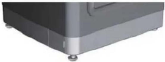 Defy WTL 8019 M - Adjusting the feet - 1