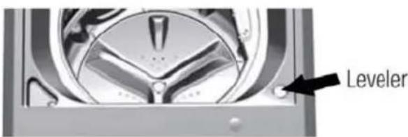 Defy WTL 8019 M - Optional feet assembly process: - 3