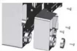 Defy WTL 8019 M - Optional feet assembly process: - 2