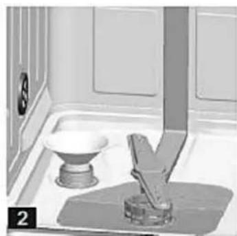 PKM DW9A+7TI - The water softener container is beneath the lower dish rack. - 2