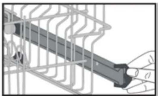 NORDMENDE DWSN61SL - Top basket height adjustment - 1