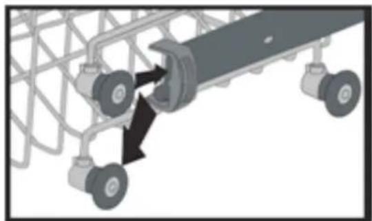 NORDMENDE DWSN61SL - Top basket height adjustment - 2