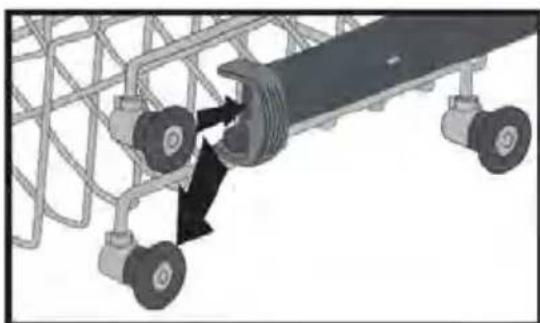NORDMENDE DSSN60BL - Top basket height adjustment - 2