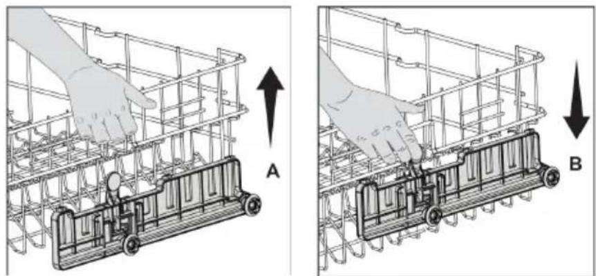 Defy DDW 174 - Upper basket adjustment - 3