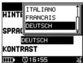 ITALIANO FRANCAIS DEUTSCH SPRAC DEUTSCH KONTRAST 16:55