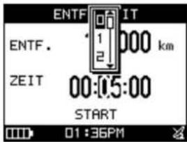ENTF IT ENTF. 1 000 km ZEIT 00:05:00 START 01:36PM