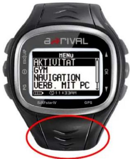 a RIVAL MENU AKTIVITAT GYM NAVIATION UERB. MIT PC 11:33AM SiRFstarIV GPS