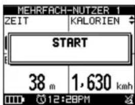 MEHRFACH-NUTZER 1 ZEIT KALORIEN START 38 m 1,630 km/h 12:28PM