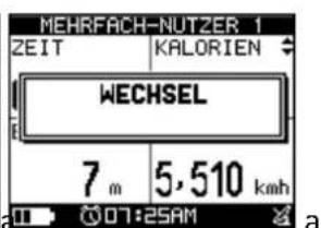 MEHRFACH-NUTZER 1 ZEIT KALORIEN WECHSEL 7 m 5,510 km/h 07:25AM