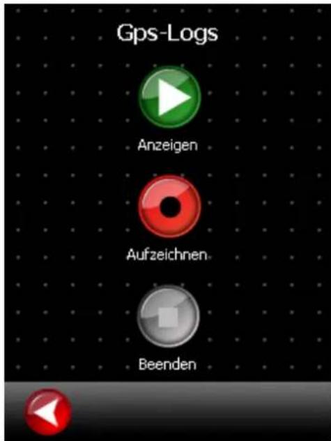 Gps-Logs Anzeigen Aufzeichnen- Beenden