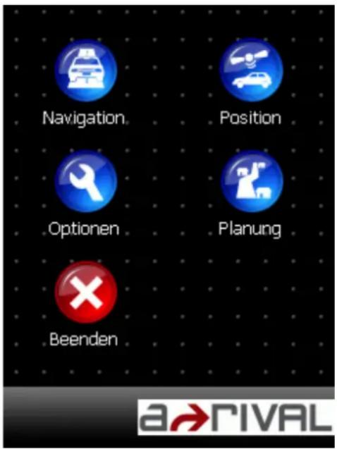 Navigation. Position Optionen Planung Beenden a→RIVAL