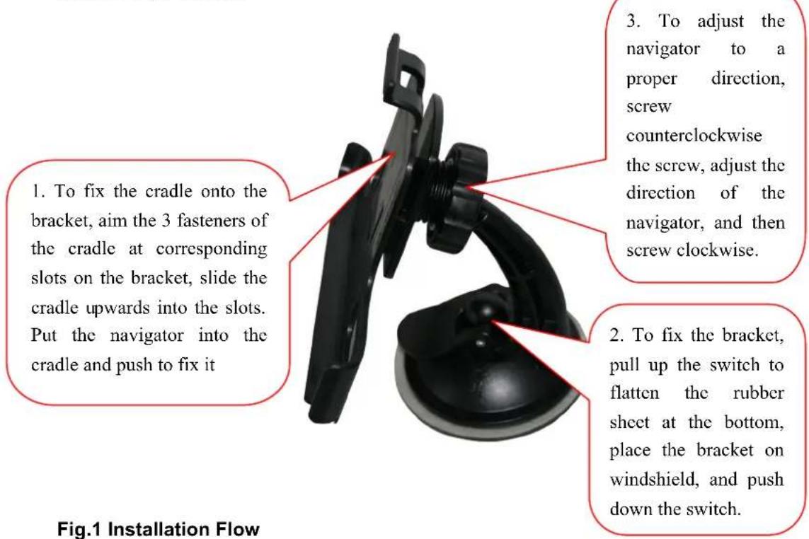 A-Rival NAV-PNV 43 EU - Fix the GPS Navigator with Mounting Kit - 1