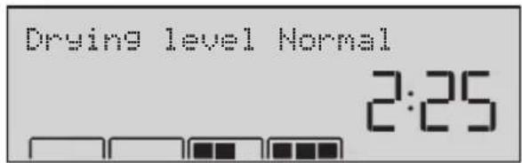 Drying level Normal 2:25
