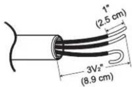 1" (2.5 cm) 3V₂" (8.9 cm)