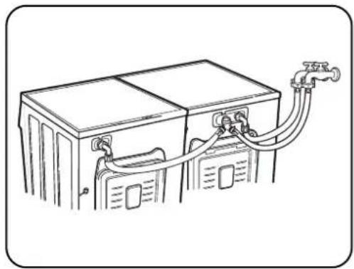 DAEWOO DWR-WE33WS - STEP10. Connecting the inlet hose - 1
