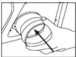 BEKO DCU 1670 - Flessibile di ventilazione e suo collegamento (per prodotti dotati di bocchette di ventilazione in uscita) - 1