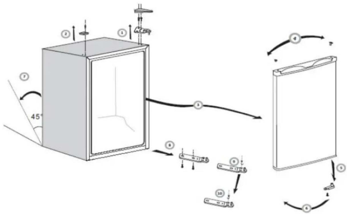 OK OFZ10011A1 - Reversing the door - 1