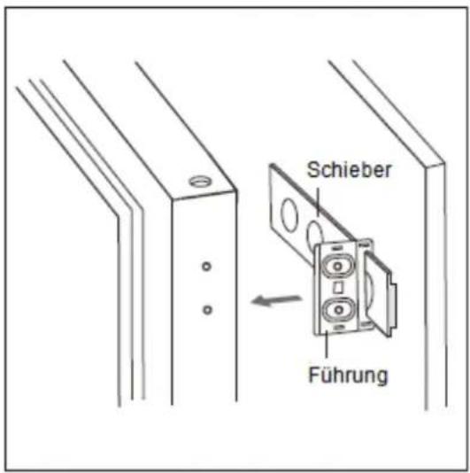 Schieber Führung