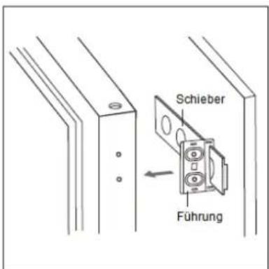 Schieber Führung