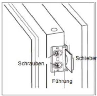 Schrauben Führung Schieber