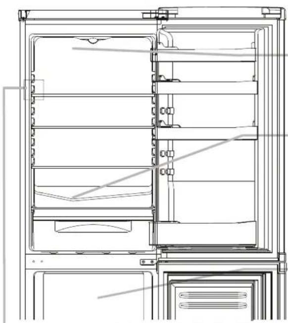 HAIER HBM-686WWD - DEZGHETAREA FRIGIDERULUI SI CONGELATORULUI - 1