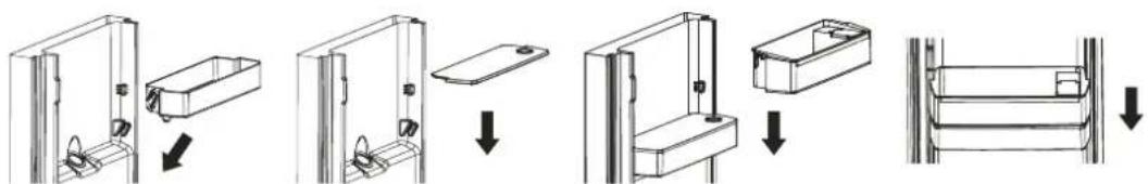 HAIER HBM-686SWD - Przed pierwszym użyciem T i fort i dozownik wody, usuwanie i jasne T i wody zbiornika zlokalizować INS - 3