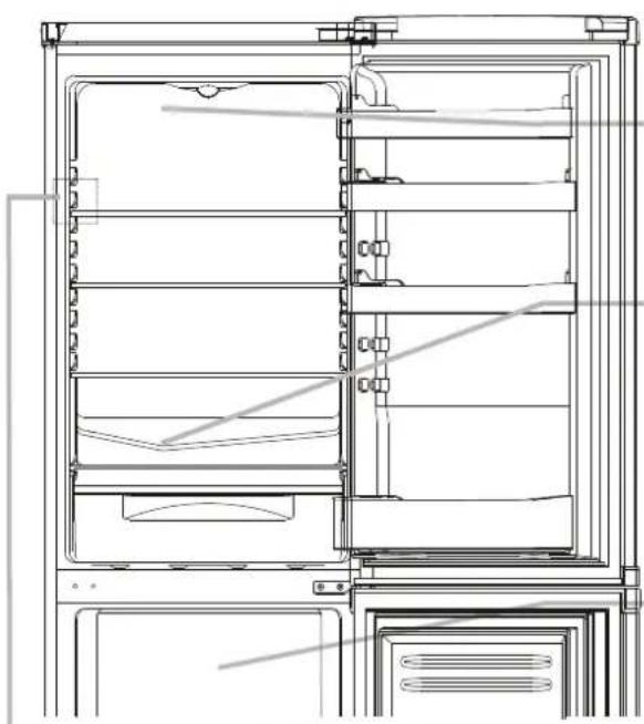 HAIER HBM-686SWD - DEZGHETAREA FRIGIDERULUI SI CONGELATORULUI - 1