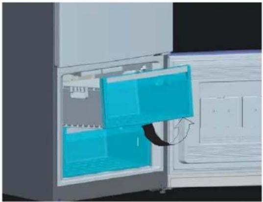 NORDMENDE RFF466NFNMIXA - Removing The freezer box; - 1