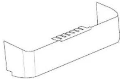 NORDMENDE RFF332SLAPLUS - Bottle holder (Only some models) - 2