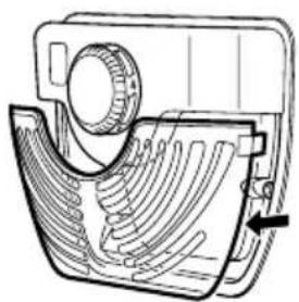 NORDMENDE RET345BL - Replacing the light bulb - 2