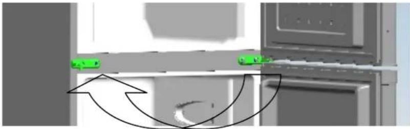 Lloyd LDR275W - Refrigerator door installation guidelines about swapping left & right - 9