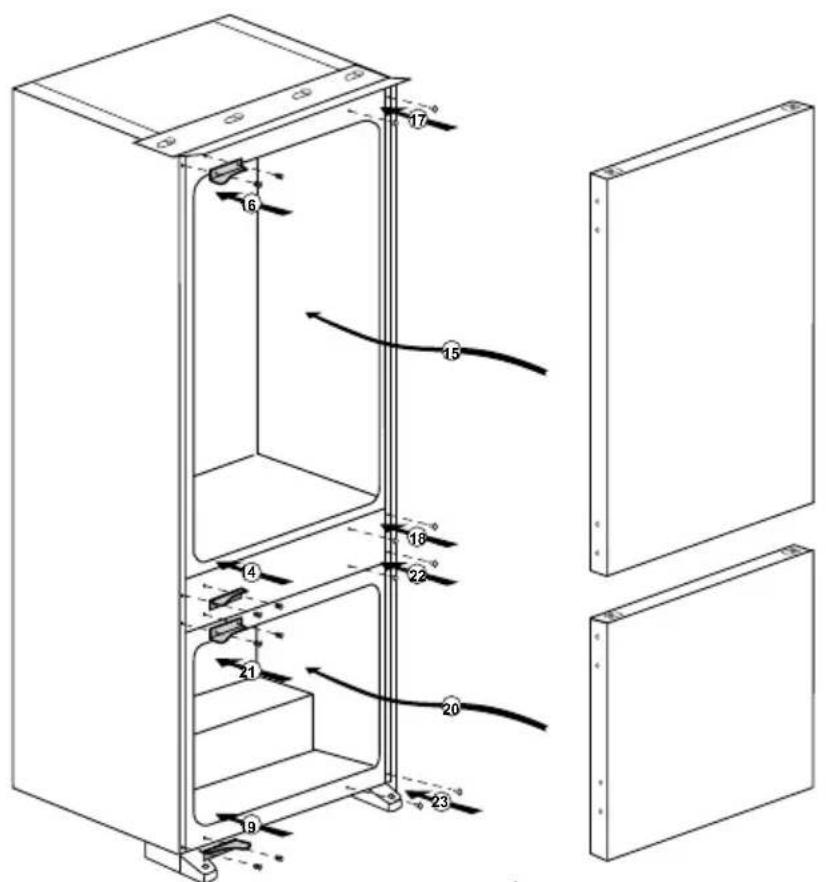 Flavel FC7030 - Reversing the doors - 2